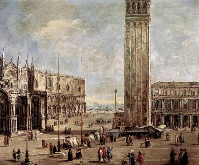Antonio Stom View of the Piazza San Marco from the Procuratie Vecchie